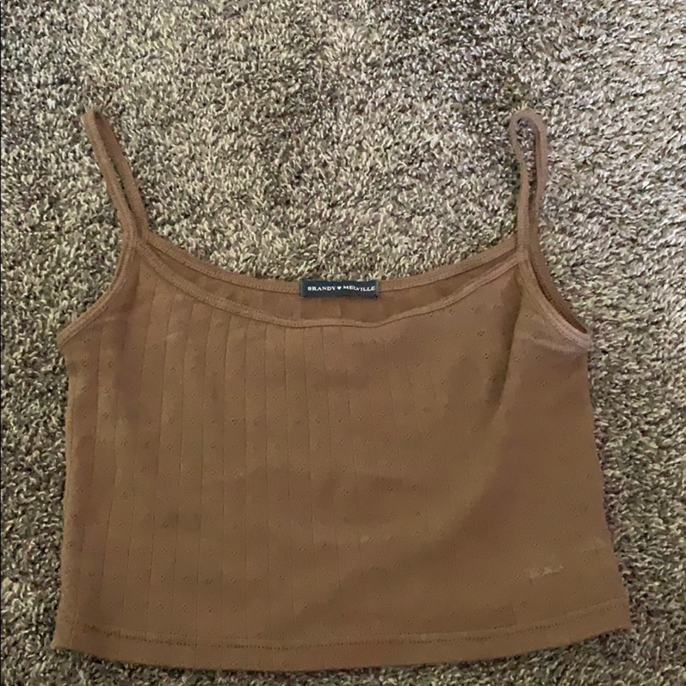 brown brandy melville tank top